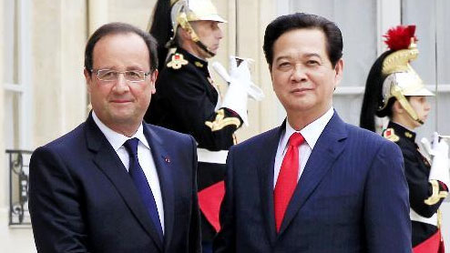 ยกระดับความสัมพันธ์เวียดนาม-ฝรั่งเศสให้กลายเป็นความสัมพันธ์หุ้นส่วนยุทธศาสตร์